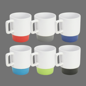 Ceramic Mugs with Bottom Clay in 12 Oz, Matte Finish