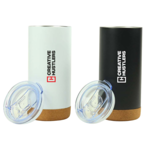 Travel Tumbler with Cork Base – 450 ml Stainless Steel | Customized Promotional Tumbler UAE