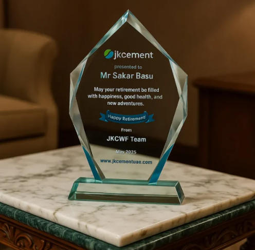 Iceberg Design Crystal Awards with Glass Base