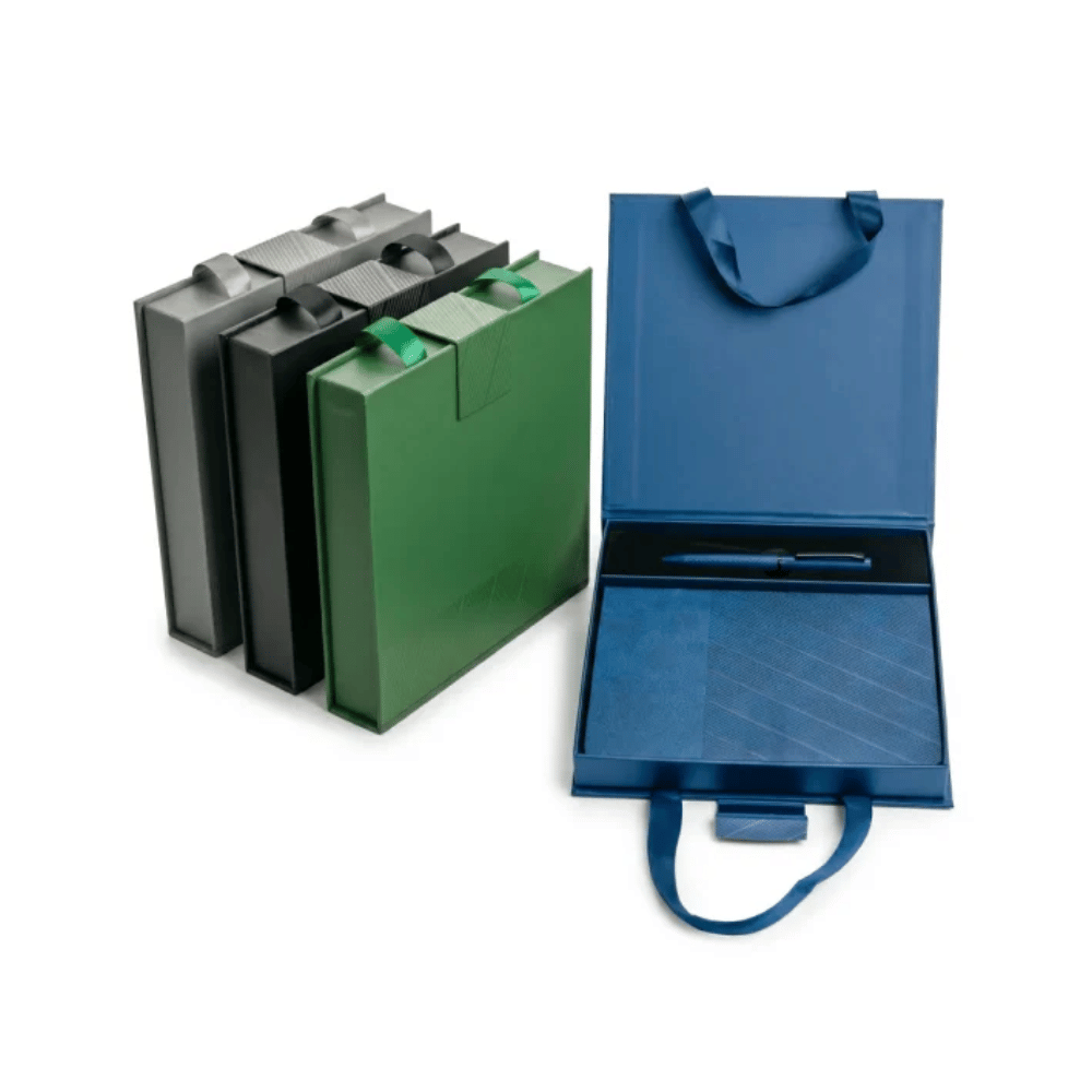 Premium Office Gift Sets in Magnetic Clasp Closure & Ribbon Handle Box